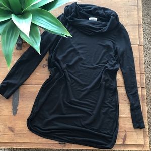 Lou & Grey Black Cowl Neck Tunic